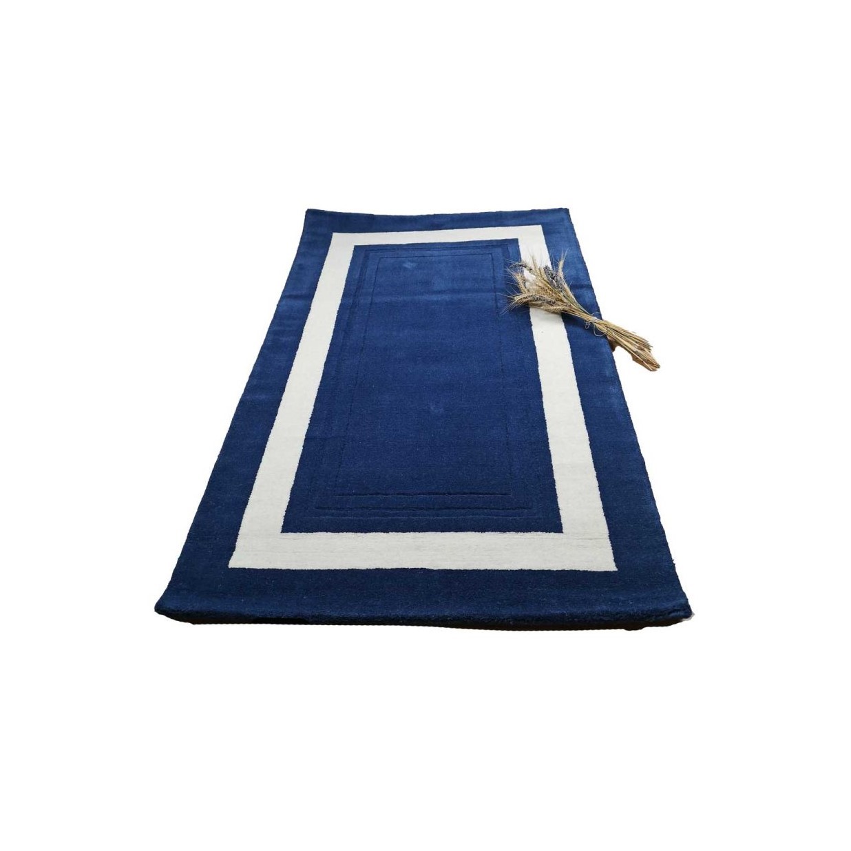 Вовняний килим синього кольору LEWES 160*230 (Midnight)